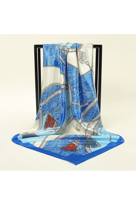 35" Large Square Satin Head Scarf - Silk Hair Scarf Square Hair Bandanas Large Scarf Sleeping Head Wraps for Women