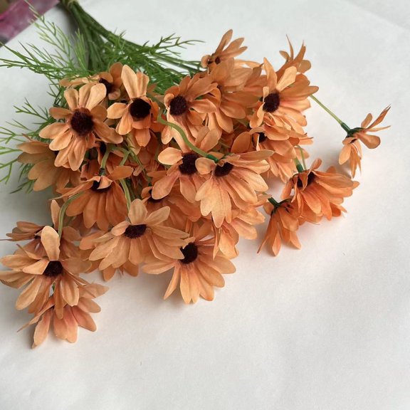 Yoyauz 3PCS Artificial Flower Small Daisy Simulation Chamomile Holland Chrysanthemum Plastic Fake Flowers Silk Flowers Home Wedding Decorative Arrangements Flowers