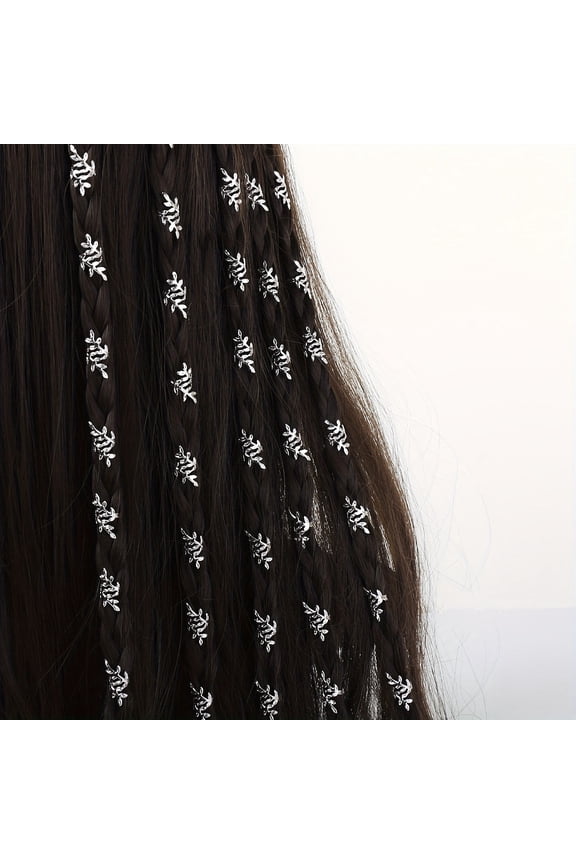 40PCS Accessories For Braiding, Women'S Braids, Metal Gold Rings Cuff Clips For Braids Accessories Braids For Decoration Of Braided Jewelry