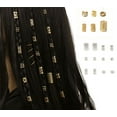 thumbnail image 1 of Yoyauz 90PCS Accessories For Braiding, Women'S Braids, Metal Gold Rings Cuff Clips For Braids Accessories Braids For Decoration Of Braided Jewelry, 1 of 7