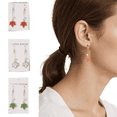 thumbnail image 1 of Yoyauz Autumn Thanksgiving Earrings, Red Maple Leaf Earrings, Maple Leaf Shaped Thanksgiving Fashion Autumn Pendant Fun Hook Earrings, 1 of 6