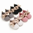 thumbnail image 1 of Yoyauz Baby Girl Mary Jane Shoes Anti Slip Rubber Sole Ballet Slippers Princess Dress Wedding Shoes Newborn Kids Shoes Toddler Shoes（0-12 Month）, 1 of 7