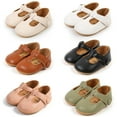 thumbnail image 1 of Yoyauz Baby Girl Mary Jane Shoes Anti Slip Rubber Sole Ballet Slippers Princess Dress Wedding Shoes Newborn Kids Shoes Toddler Shoes, 1 of 9