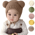 thumbnail image 1 of Yoyauz Baby Knit Winter Cap Baby Newborn Toddler Autumn Cute Earmuff Cotton Lined Beanie Suitable for Boys and Girls, 1 of 10