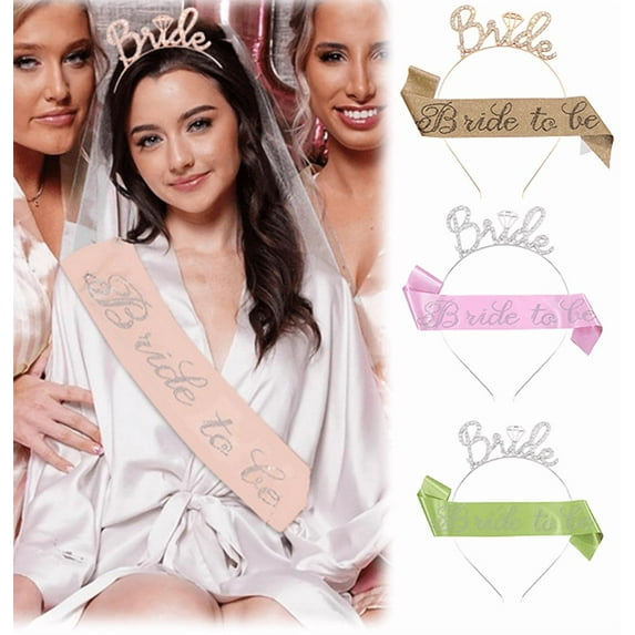 Yoyauz Brad Tobay Belt & Headband Set Bridal Belt & Crown Headband