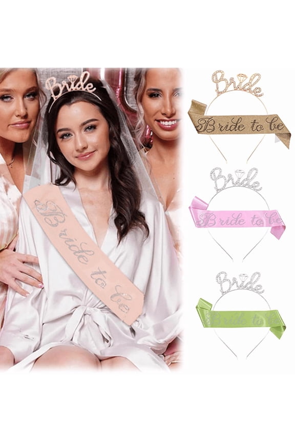 Brad Tobay Belt & Headband Set Bridal Belt & Crown Headband