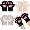 thumbnail image 1 of Yoyauz Cat's Paw Gloves Wow Gloves Cat's Paw Cosplay Faux Fur Plush Cat Gloves Lion Paw Fingerless Gloves For Girls Ladies, 1 of 6