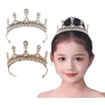 thumbnail image 1 of Yoyauz Children's Pearl Crystal Headgear for Kids Girls Princess Outfit Crystal Crown Headband Wedding Hair Accessories Birthday Sacrament Beauty Pageant Halloween Christmas Cake Decoration Gifts, 1 of 6