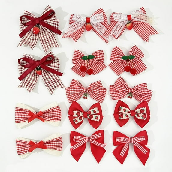 Yoyauz Christmas Bow Hairpins For Girls Christmas Hair Ornaments Colorful Christmas Boutique Hairpins Snowflakes Snowflakes Christmas Tree Bow Hairpins Holiday