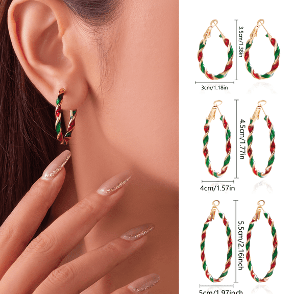 Yoyauz Christmas Earrings For Ladies Christmas Trees Snowflakes Bows Bells Lightweight Earrings Cute Christmas Parties Jewelry Gifts