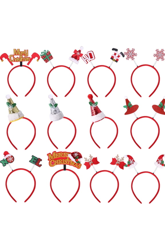 Christmas Headbands Reindeer antler headbands Christmas tree headband headband hat top for Christmas party supplies, Christmas party decoration gifts - one size