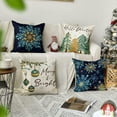 thumbnail image 1 of Yoyauz Christmas Throw Pillow Covers 18x18 eve Gift Snowman Tree Snowflakes Reindeer Winter Holiday Vintage Home Decorative Linen Breathable Pillows for Sofa Bed with Hidden Zipper, 1 of 7