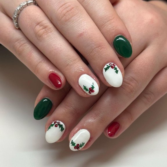 Yoyauz Coffin Pressed Nails Fake French Nails Full Coverage Acrylic Fake Nails for Ladies & Girls