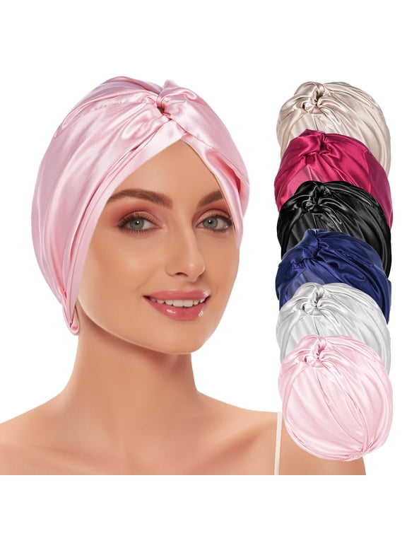Coloured Caps, Silky Nightcaps, Adjustable Satin Caps, Suitable For Night Sleeping Hair Caps