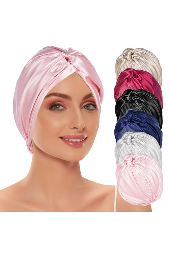 Coloured Caps, Silky Nightcaps, Adjustable Satin Caps, Suitable For Night Sleeping Hair Caps