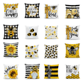 thumbnail image 1 of Yoyauz Decorative Pillow Cover Spring Black and White Buffalo Grid Honey Cushion Cover Decorative Home Farmhouse Sofa Decorative Cushion Cover 18 "x 18", 1 of 4