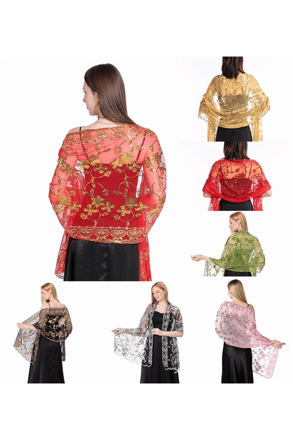 European And American Shawls, Evening Dress Parties, Bridesmaid Dresses, Shawls, Scarves, Dual-purpose Organza Shawls