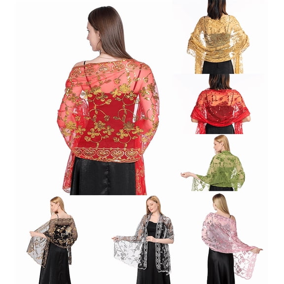 Yoyauz European And American Shawls, Evening Dress Parties, Bridesmaid Dresses, Shawls, Scarves, Dual-purpose Organza Shawls