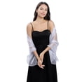 thumbnail image 1 of Yoyauz European and American shawls, evening dress parties, bridesmaid dresses, shawls, scarves, dual-purpose organza shawls, 1 of 1