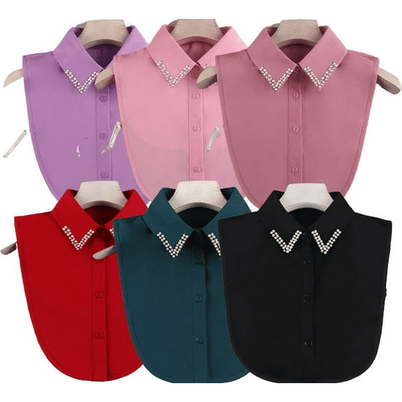 Yoyauz False Collar Detachable Collar Shirt Dickey Collar Half Shirt False Collar Suitable for Girls and Women