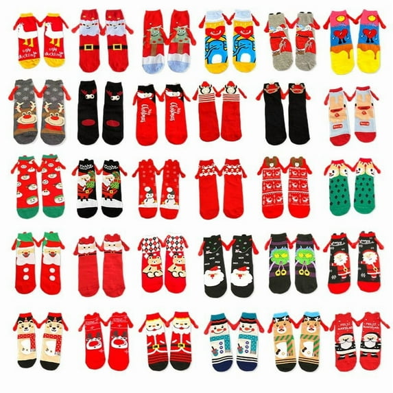 Yoyauz Fun Christmas Socks For Men And Women, Gifts For Holiday Parties, Novel Holiday Socks, Fun Colored Christmas Socks