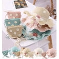 thumbnail image 1 of Yoyauz Girls Straw Hat and Purse Set Tea Party Summer Beach Sunflower Daisy Flower Sunhats, 1 of 7