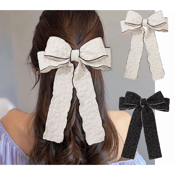Yoyauz Hair Clips Large Bow French Hair Clips Spring Hairpins Hairpins For Ladies And Girls Headwear