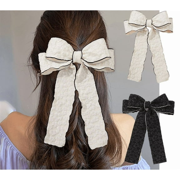 Yoyauz Hair Clips Large Bow French Hair Clips Spring Hairpins Hairpins For Ladies And Girls Headwear