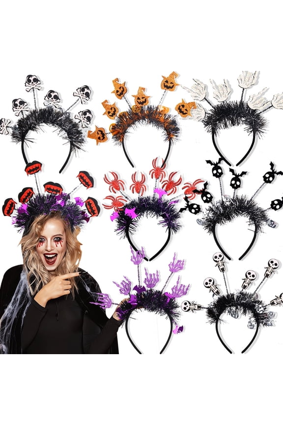 Halloween Headband Pumpkin Witch Hat Bat Spider Headband Halloween Costume Party Makeup Hair Accessories