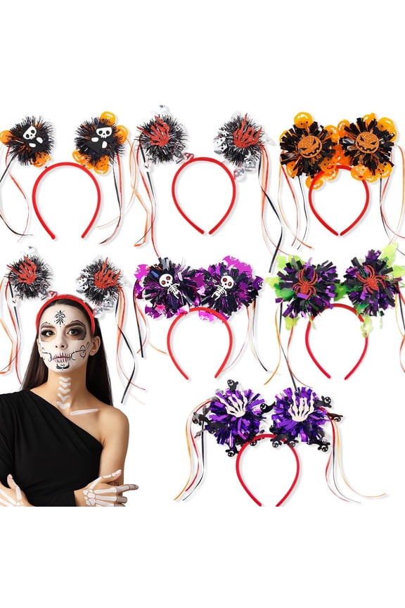 Halloween Headband Pumpkin Witch Hat Bat Spider Headband Halloween Costume Party Makeup Hair Accessories