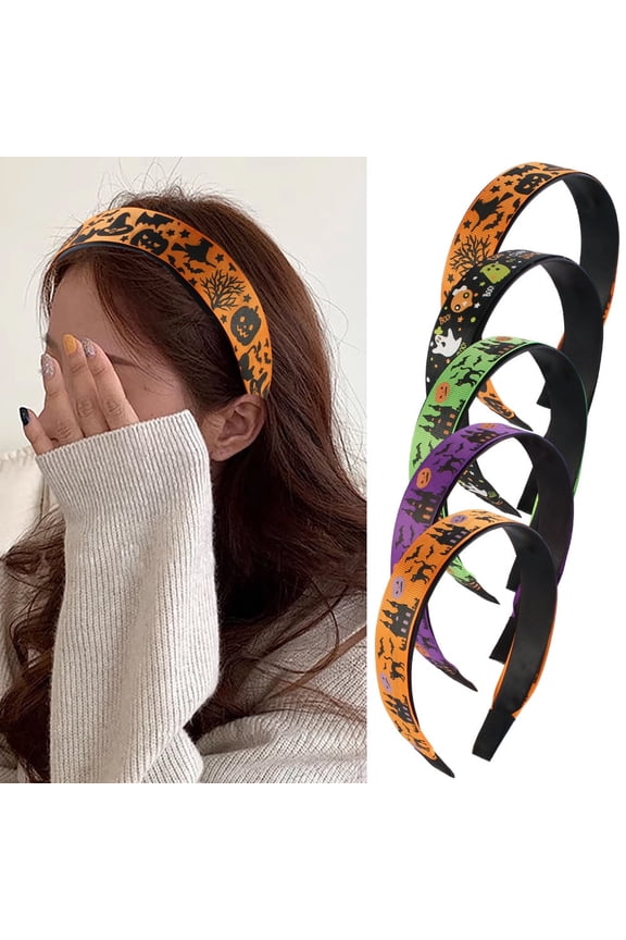 Halloween Headband Pumpkin Witch Hat Bat Spider Headband Halloween Costume Party Makeup Hair Accessories