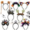 thumbnail image 1 of Yoyauz Halloween Headband Pumpkin Witch Hat Bat Spider Headband Halloween Costume Party Makeup Hair Accessories, 1 of 7