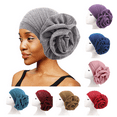 thumbnail image 1 of Yoyauz Headscarf Hat Shiny Silk Big Flower Hood Stretch Beanie Hat Hood Hood Chemotherapy Hat Hood Bandana Cover, 1 of 17
