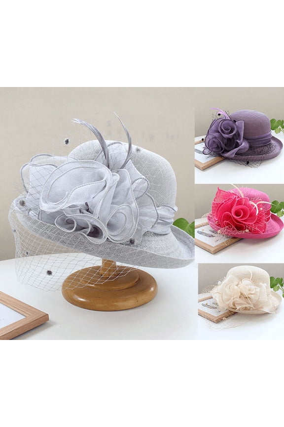 Kentucky Church Derby Dress Clock Hat Sweet Cute Floral Bucket Hat