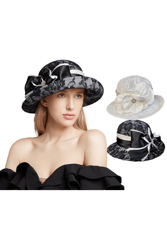 Kentucky Church Derby Dress Clock Hat Sweet Cute Floral Bucket Hat