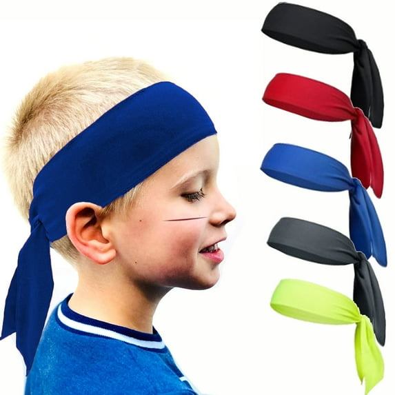 Yoyauz Kids Sports Headband, Sweat Wick Headband Soft Sport Sweat Band Elastic Kids Headband Breathable Headband for Teen Girls and Boys Soccer