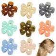 thumbnail image 1 of Yoyauz Ladies Girls Flower Paw Clip, Cute Medium Hair Clip, Daisy Hair Clip for Thick and Thin Hair, 2.7 Inch (About 7 cm) Flower Translucent Large Paw Clip, Non Slip Neutral Jaw Clip Hair Accessory,, 1 of 5