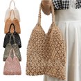 thumbnail image 1 of Yoyauz Ladies' Summer Beach Handbag Cotton Rope Vacation Handmade Shoulder Bag Wallet, 1 of 6