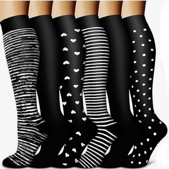 Yoyauz Men's And Women's Calf Compression Socks Suitable For Medical Running, Travel, And Cycling