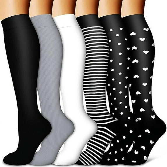 Yoyauz Men's And Women's Calf Compression Socks Suitable For Medical Running, Travel, And Cycling