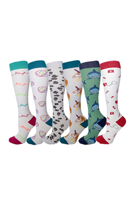 Men's And Women's Calf Compression Socks Suitable For Medical Running, Travel, And Cycling
