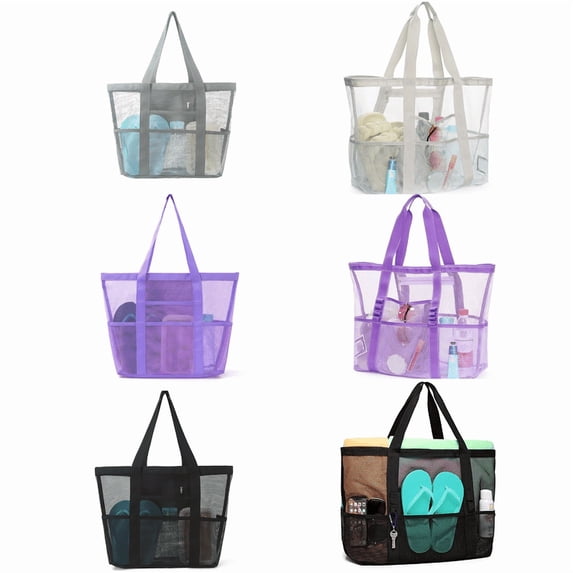 Yoyauz Mesh Beach Bag, Large Beach Tote Bag, Waterproof And Sand Proof Tote Bag, Suitable For Vacation/Travel And Beach Essentials