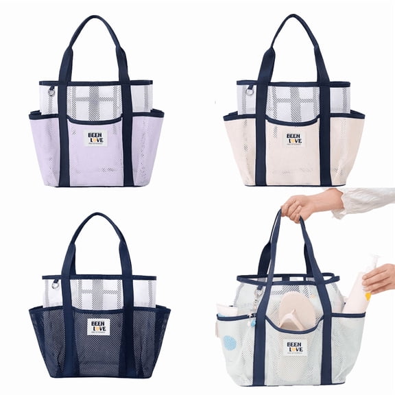 Yoyauz Mesh Beach Bag, Large Beach Tote Bag, Waterproof And Sand Proof Tote Bag, Suitable For Vacation/Travel And Beach Essentials