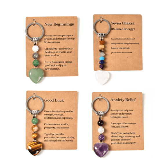 Yoyauz Natural Crystal Keychain Gift, A Gift For A New Beginning, A Novelty Gift For Colleagues, And A Keychain For Women To Alleviate Anxiety