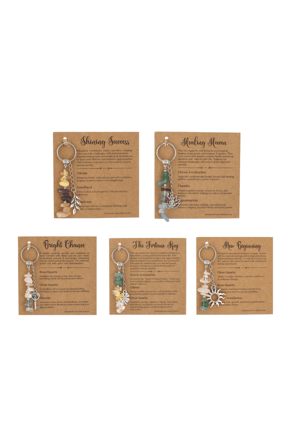 Natural Crystal Keychain Gift, A Gift For A New Beginning, A Novelty Gift For Colleagues, And A Keychain For Women To Alleviate Anxiety