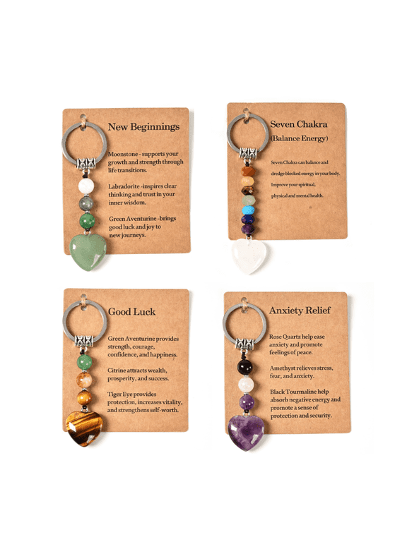 Natural Crystal Keychain Gift, A Gift For A New Beginning, A Novelty Gift For Colleagues, And A Keychain For Women To Alleviate Anxiety