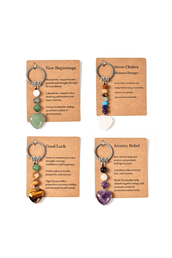 Natural Crystal Keychain Gift, A Gift For A New Beginning, A Novelty Gift For Colleagues, And A Keychain For Women To Alleviate Anxiety