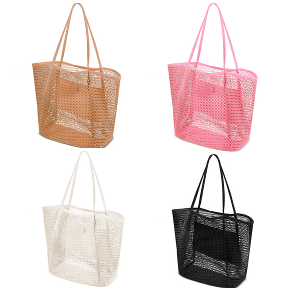 Yoyauz Nylon Mesh Handbag, Casual Handbag For Homeless Women, Foldable 23l Shoulder Bag, Suitable For Beach Picnic Holidays