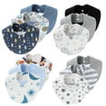 thumbnail image 1 of Yoyauz Organic Baby Bib Soft Cotton Drooling And Teething Bib Suitable For Baby Girls And Boys Extra Absorbent, Easy To Clean And Put On And Take Off Suitable For Toddlers Newborns Babies 0-24 Months, 1 of 5