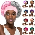 thumbnail image 1 of Yoyauz Satin Hat Sleep Hair Cap - Silk Hat, Suitable For Various Hairstyles, Equipped With Elastic Soft Band For Hair Care, 1 of 5
